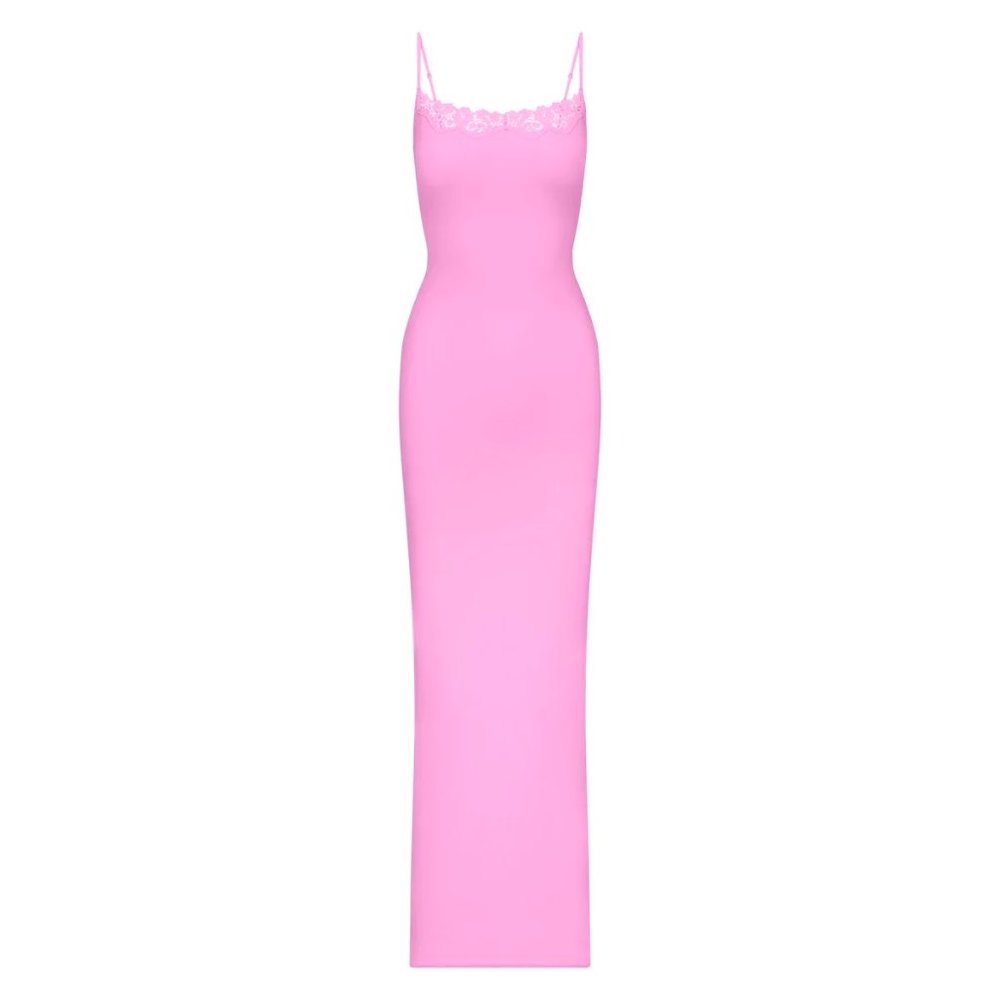 COPY - [NWT] SKIMS FITS EVERYBODY LACE LONG SLIP DRESS | PETAL pink size S